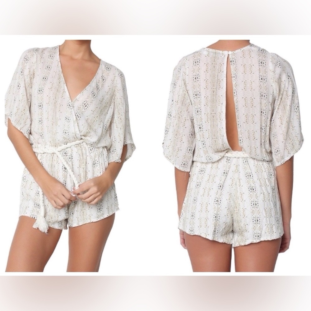 Faithfull the Brand Fox playsuit romper Oasis print Size XS New with tag